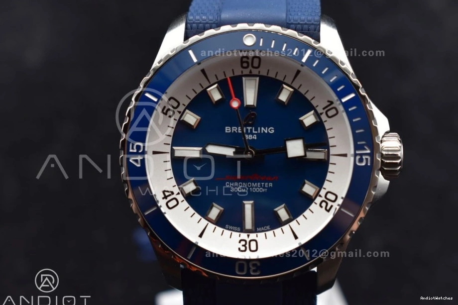 Edition Rubber 1:1 A on 42 SuperOcean Best SS Strap BLSF Dial 1168 Automatic Blue Contemporary Blue 1210